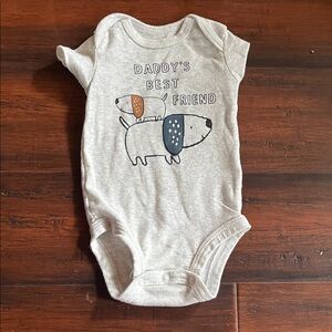 🍼Carter's Light Gray Baby Onesie🍼